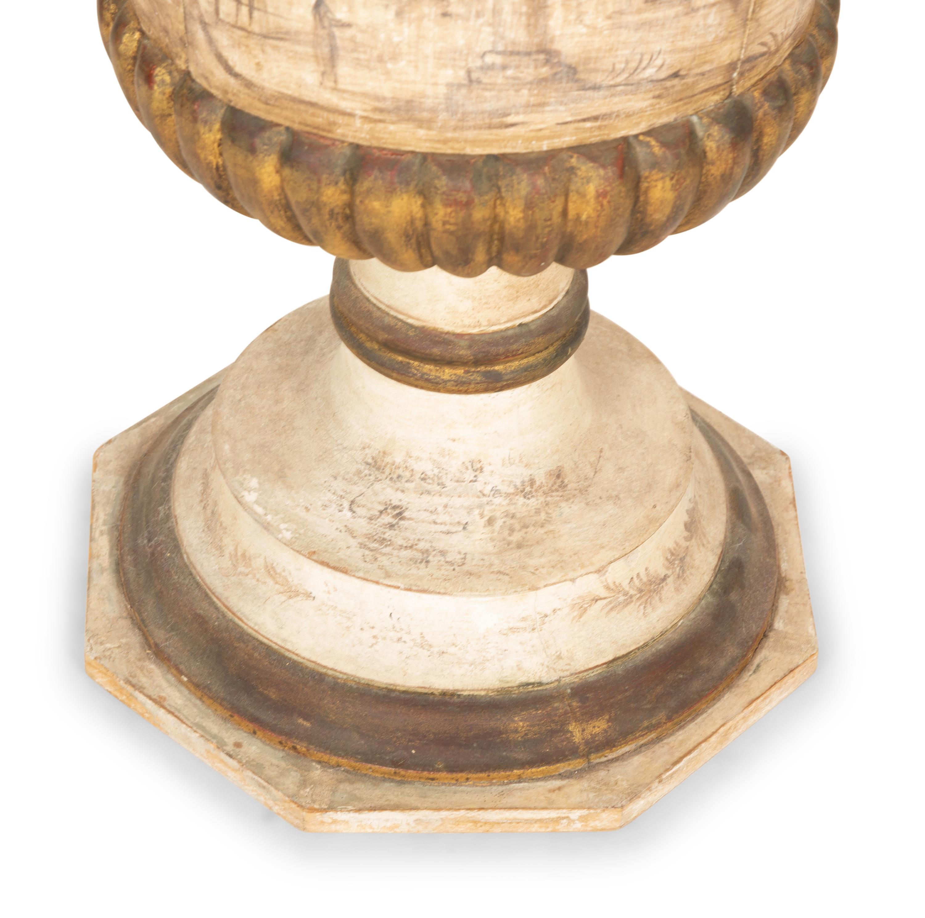 An Italian Neoclassical Painted Pedestal Cabinet