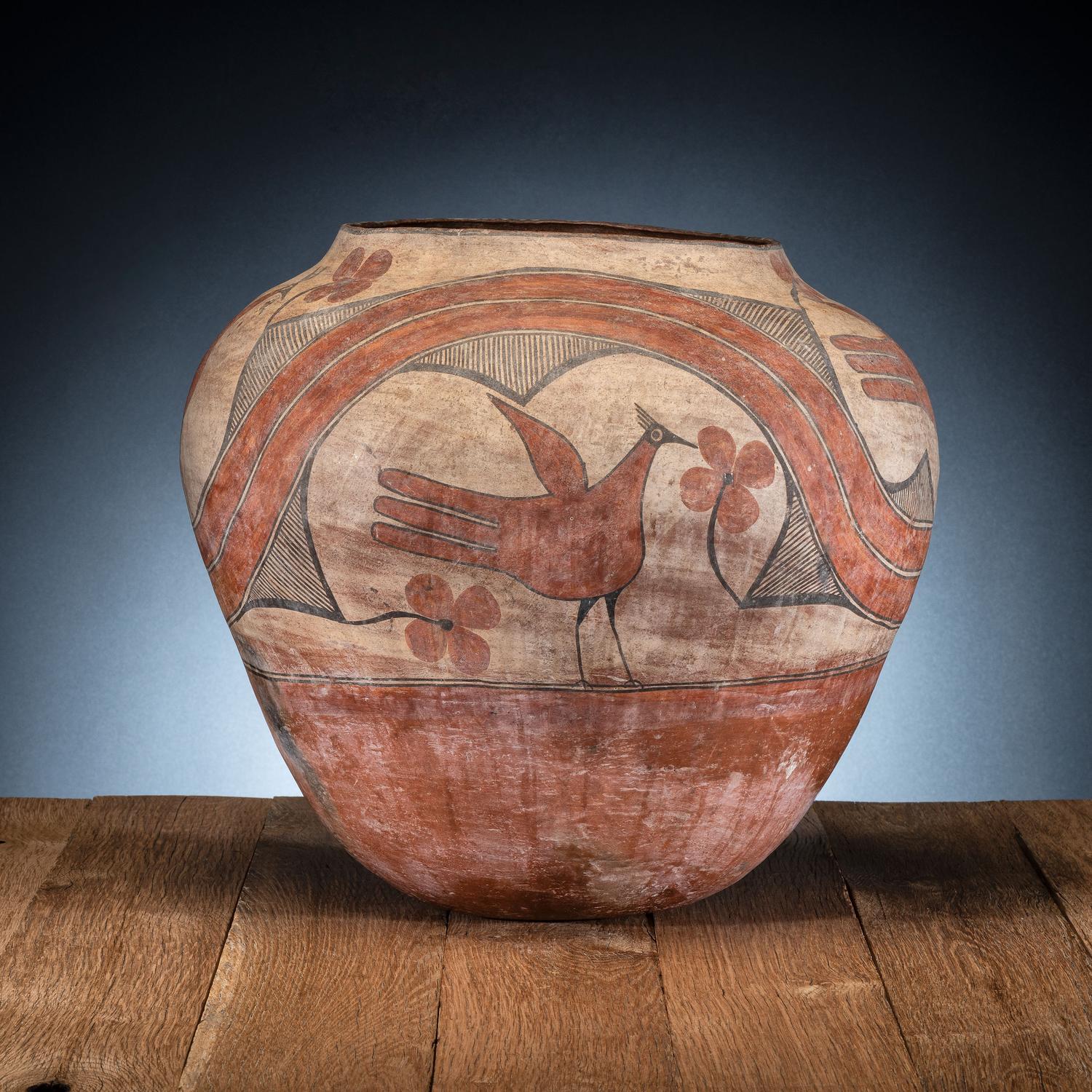 Zia Polychrome Pottery Olla