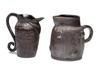 Two Ohio Sewer Tile Pitchers