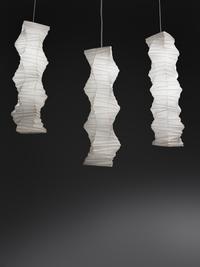 Set of Three Suspend Light Sculptures, model 33N Akari, Japan