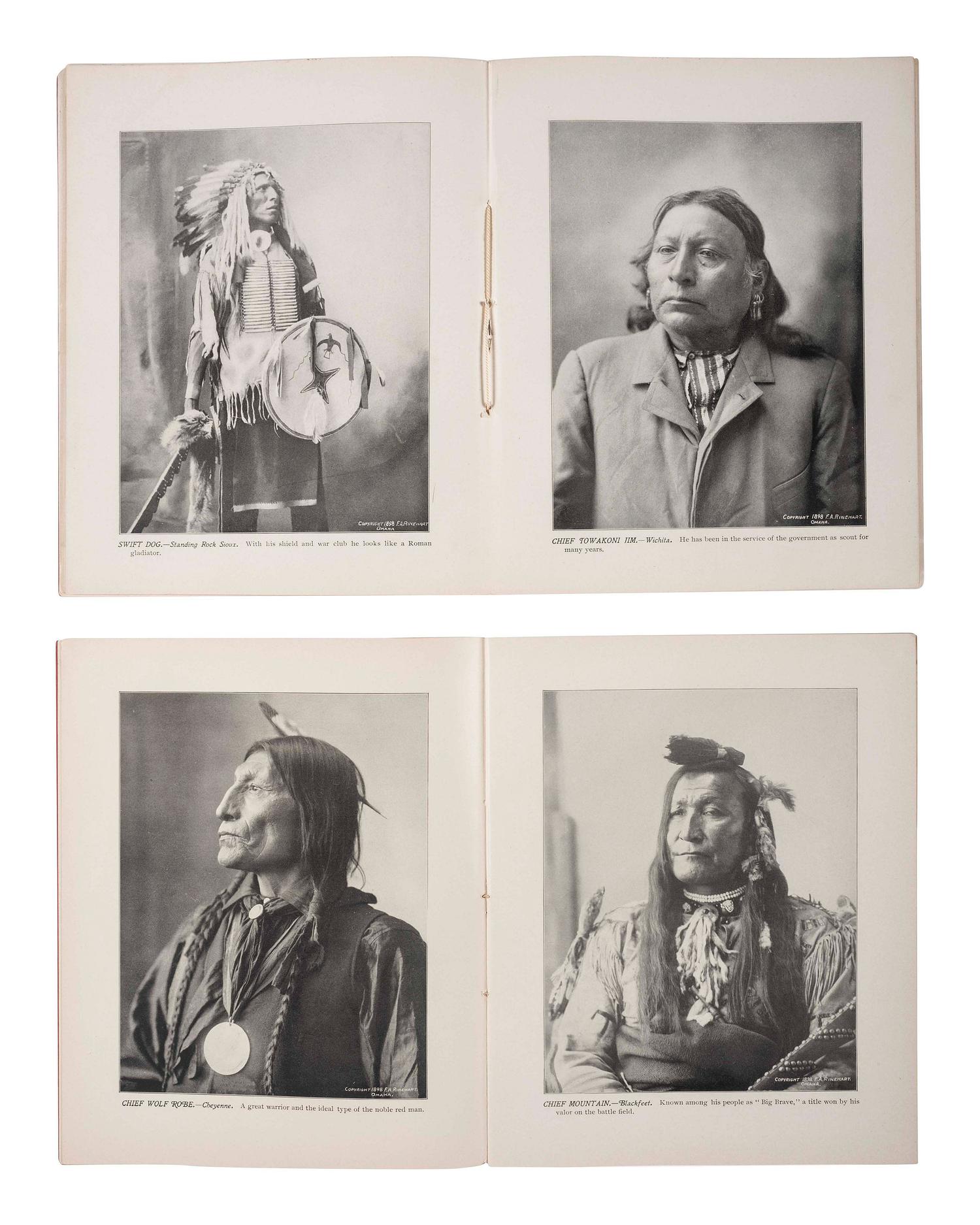 [NATIVE AMERICAN] Miscellaneous items, including Rinehart's Indians catalog of photographs.