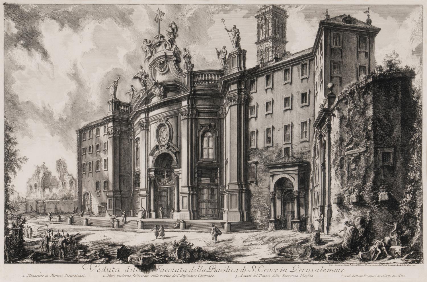 Giovanni Battista Piranesi (Italian, 1720–1778) Five Plates from Vedute di Roma