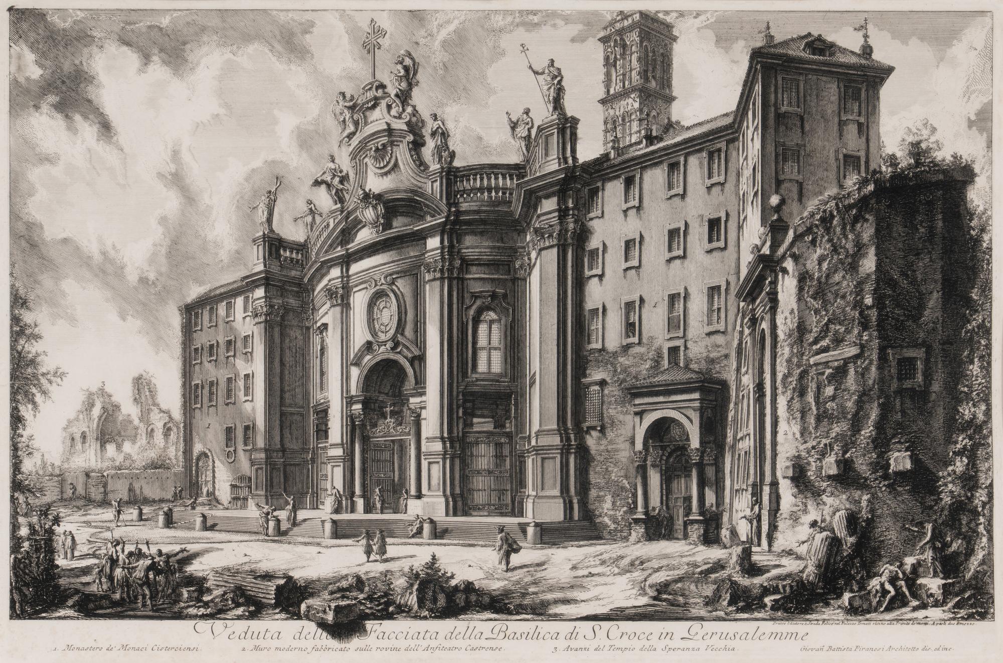 Giovanni Battista Piranesi (Italian, 1720–1778) Five Plates from Vedute di Roma