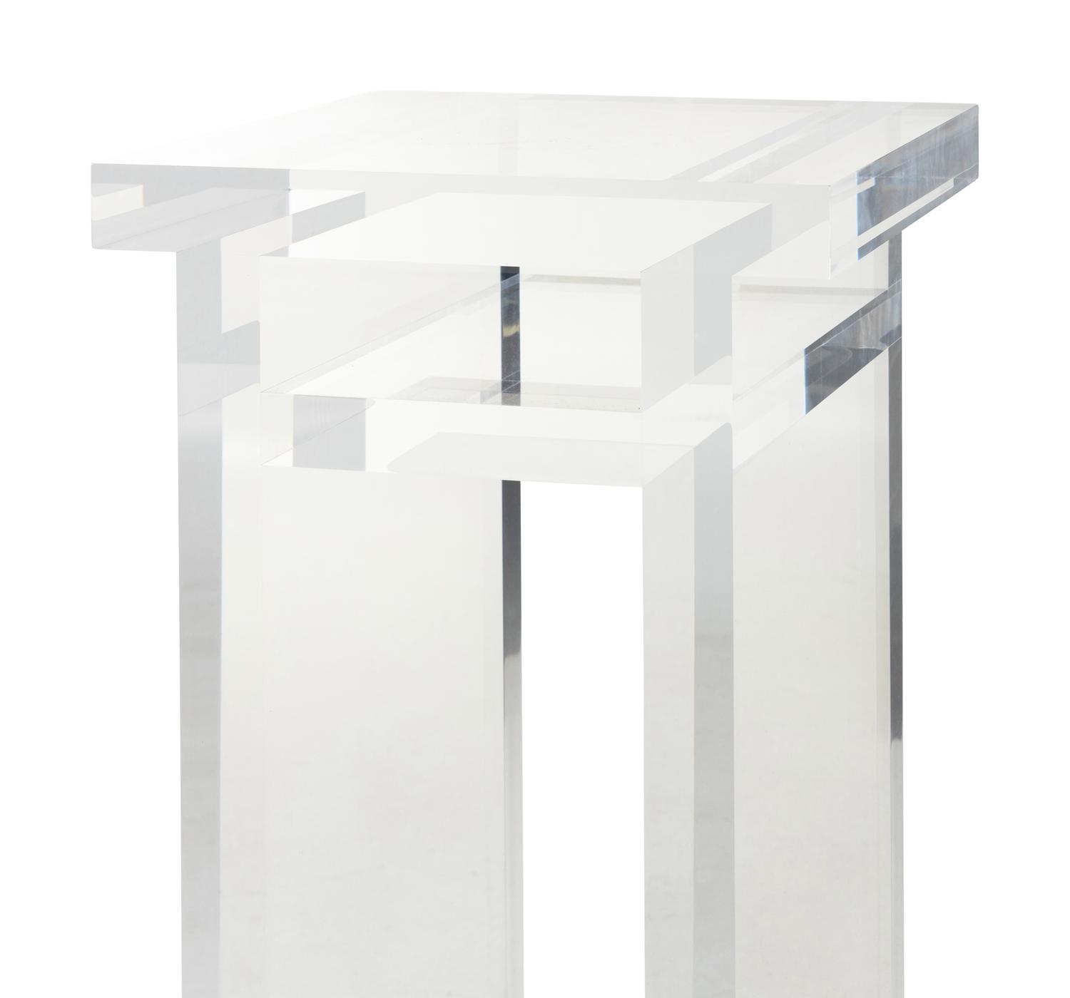 A Pair of Custom Acrylic Pedestals