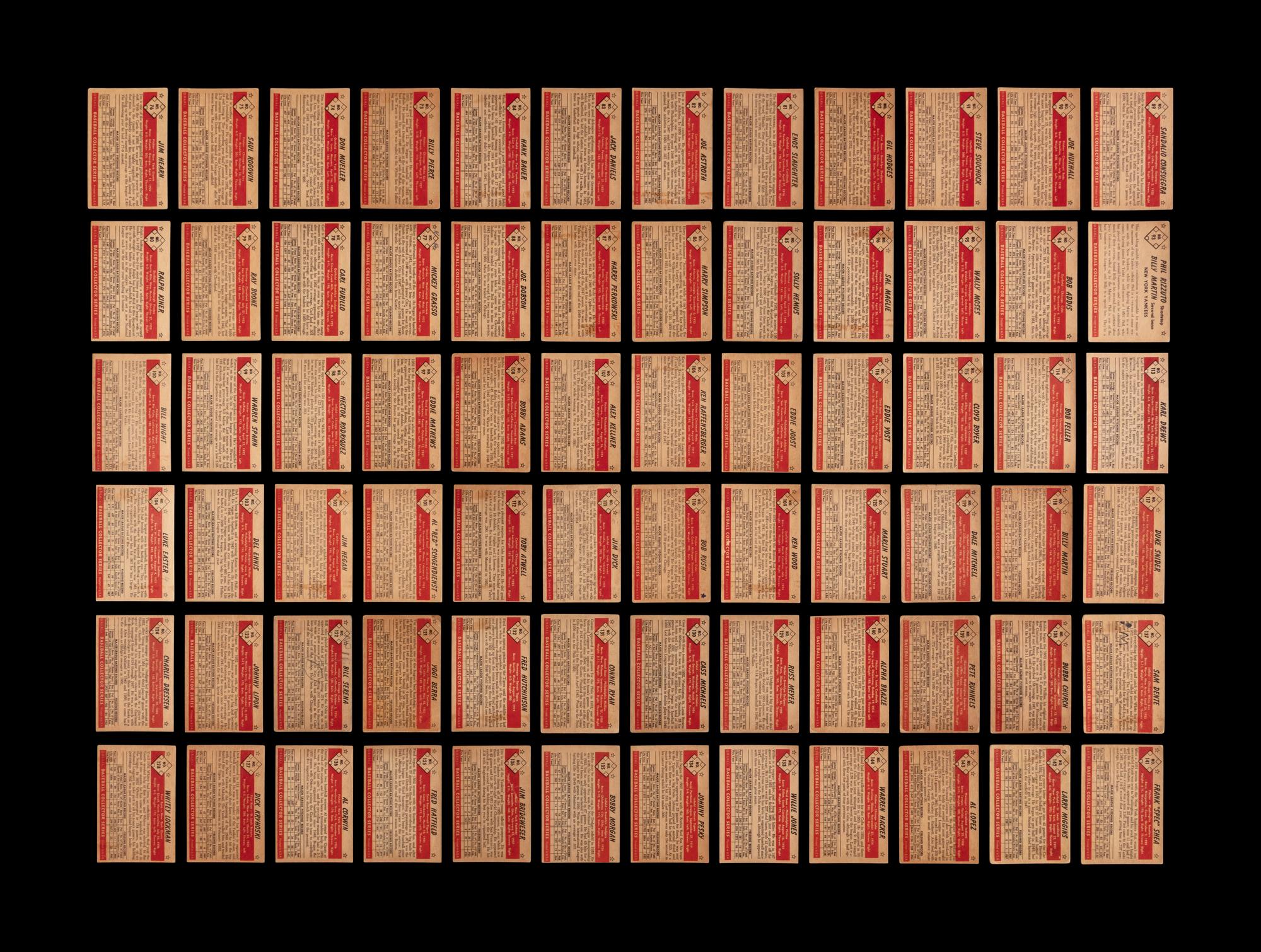 A Near Set of 1953 Bowman Color Baseball Cards (158/160)