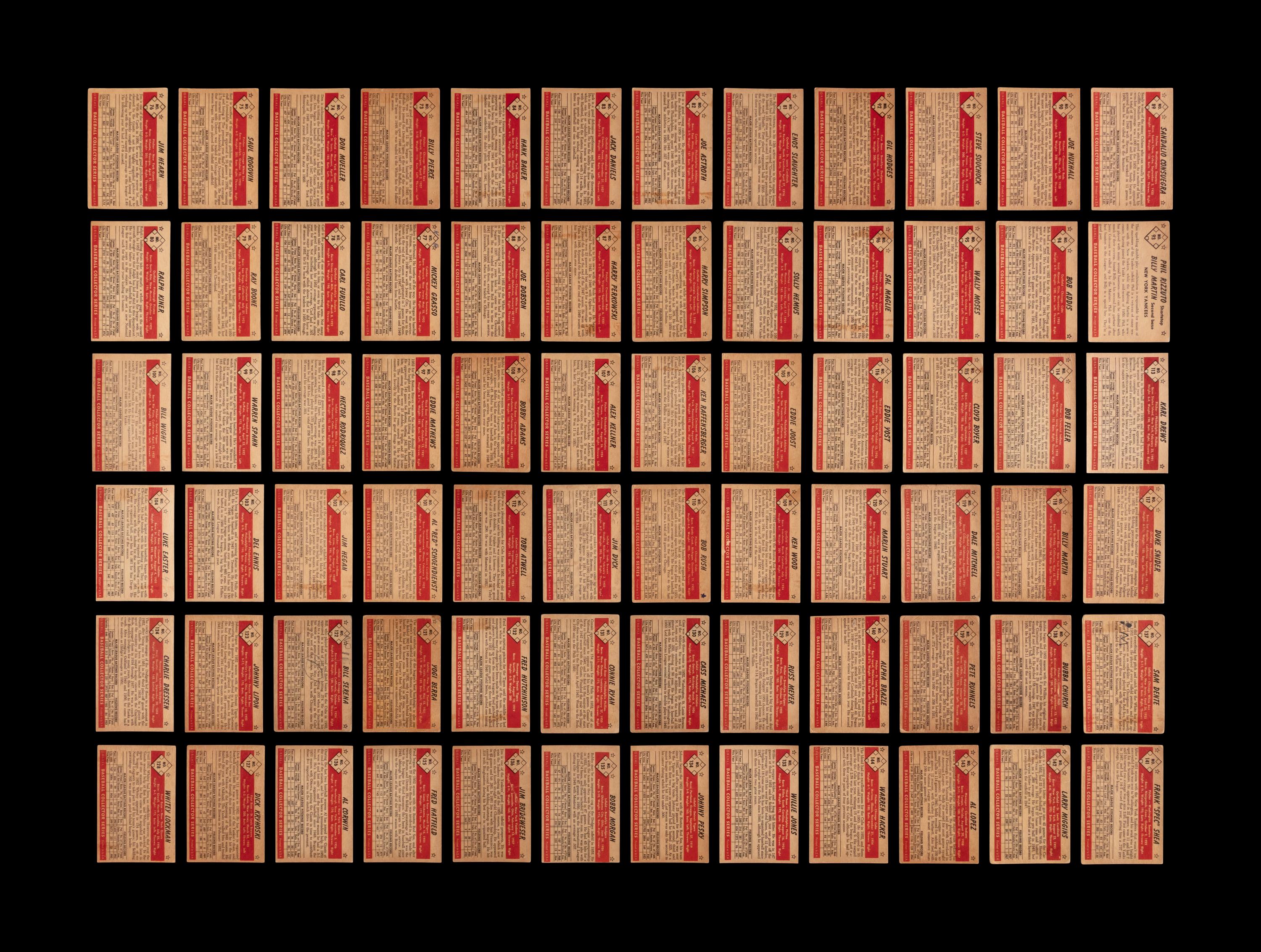 A Near Set of 1953 Bowman Color Baseball Cards (158/160)