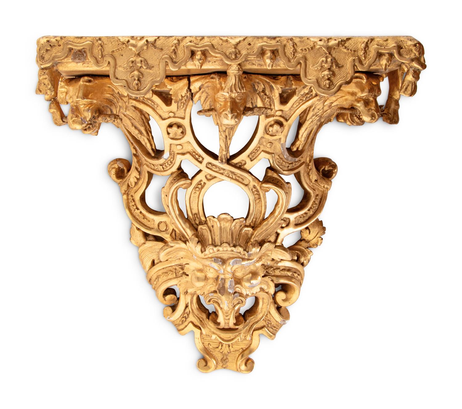 An English Giltwood Wall Bracket