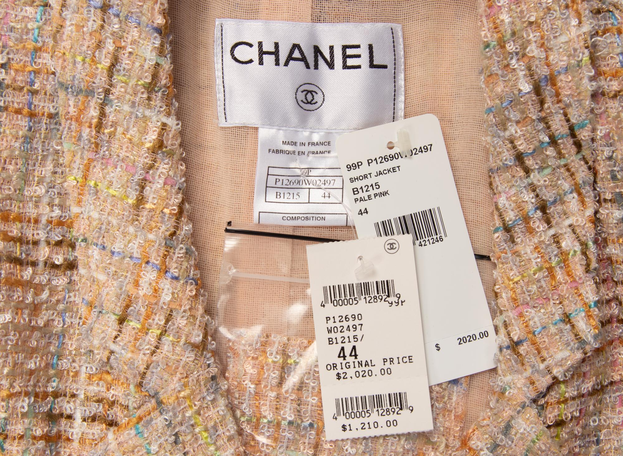 Chanel, Lightweight Tweed Jacket NWT