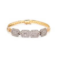 BICOLOR GOLD AND DIAMOND BRACELET