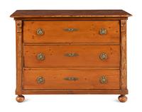 A Continental Grain-Painted Chest of Drawers