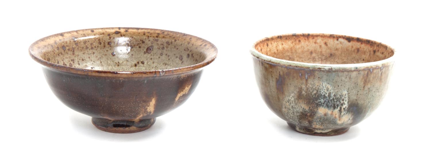 Two Studio Ceramic Bowls Diameter of larger 5 3/4 inches. — JIM AND NAN MCKINNELL (AMERICAN, 20TH CENTURY)