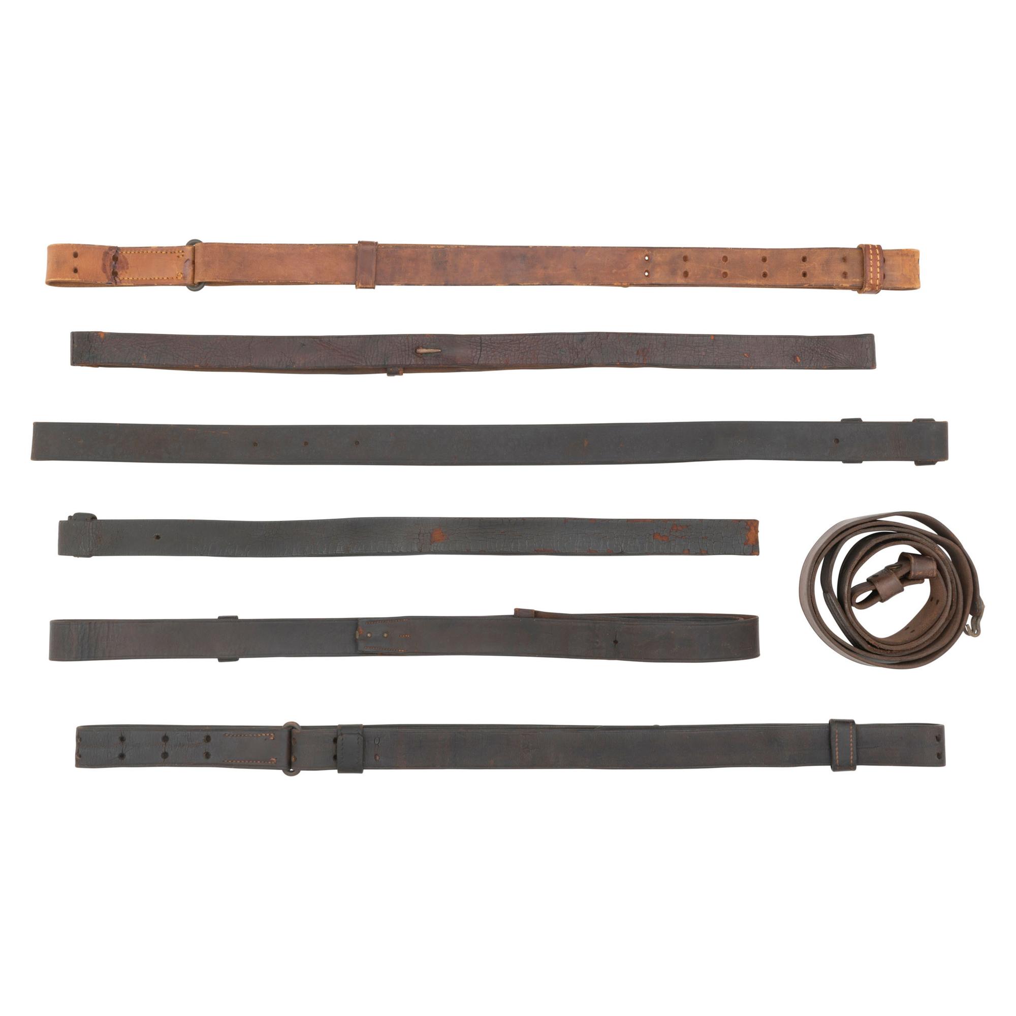 Group of Seven Civil War through WWII US Military Slings