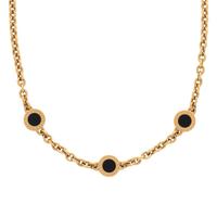 BVLGARI, YELLOW GOLD AND ONYX 'BVLGARI-BVLGARI' NECKLACE