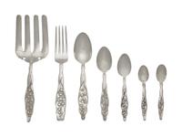 An Assembled and Partial Sterling Silver Flatware Service For Twelve In The "Lily Of The Valley" Pattern