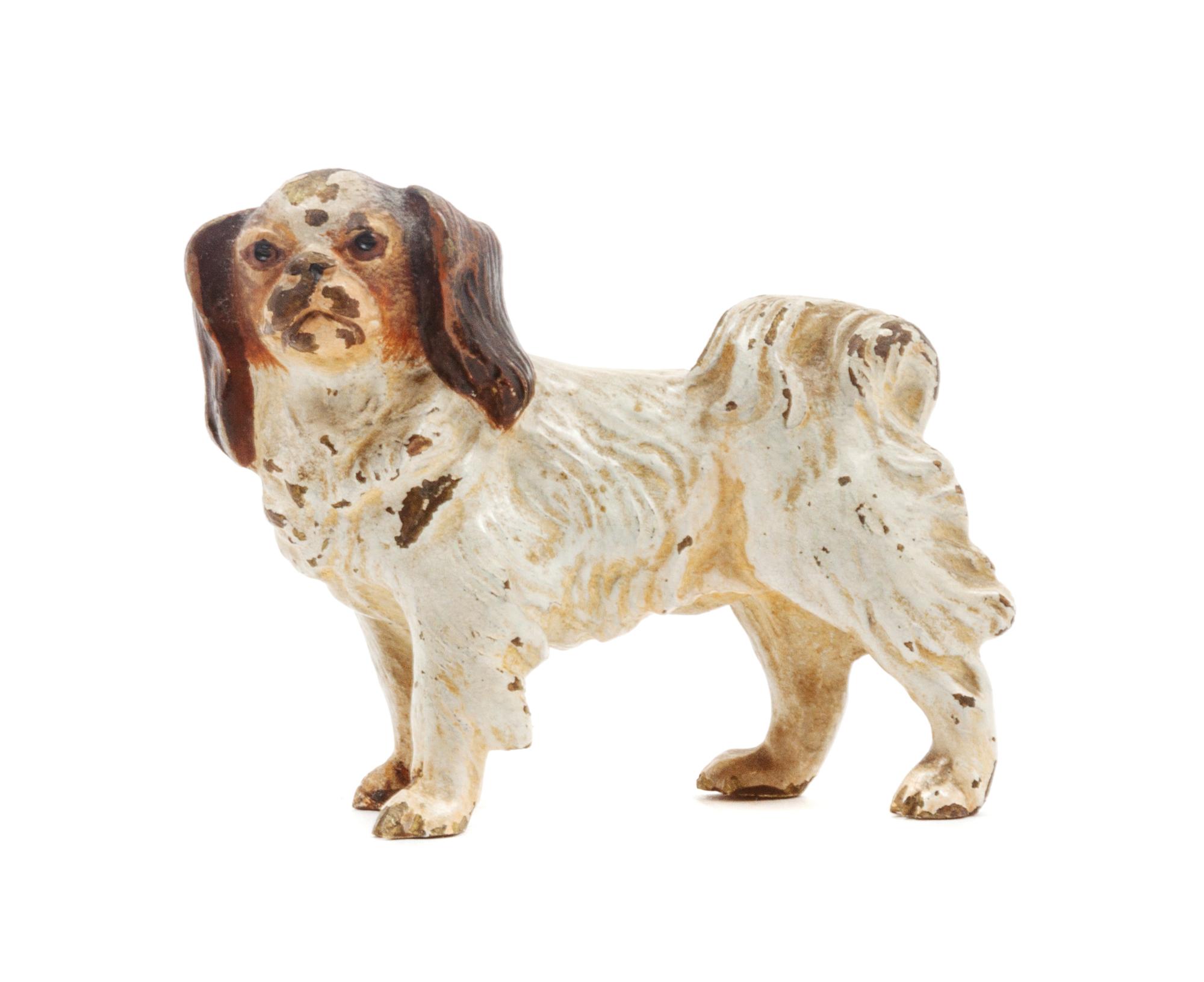An English Springer Spaniel Cold Painted Bronze Height 2 inches.