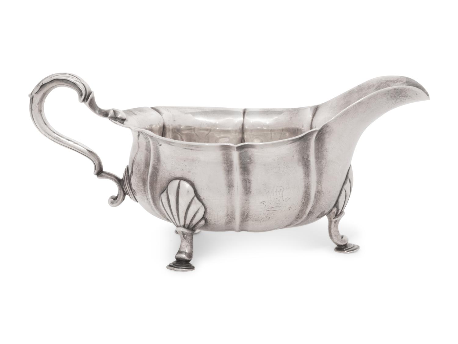 An Irish George III Silver Sauce Boat