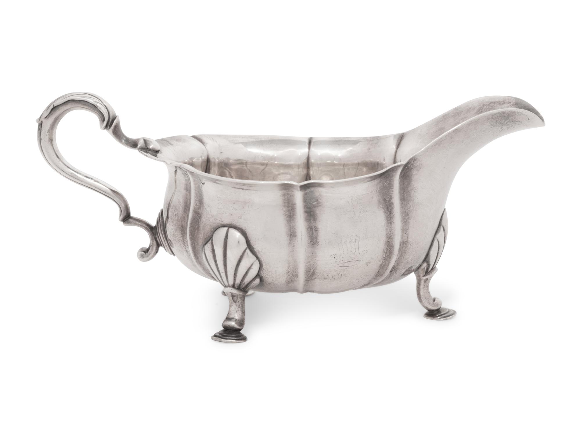 An Irish George III Silver Sauce Boat
