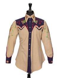 Buck Bernie, Embroidered Western Shirt