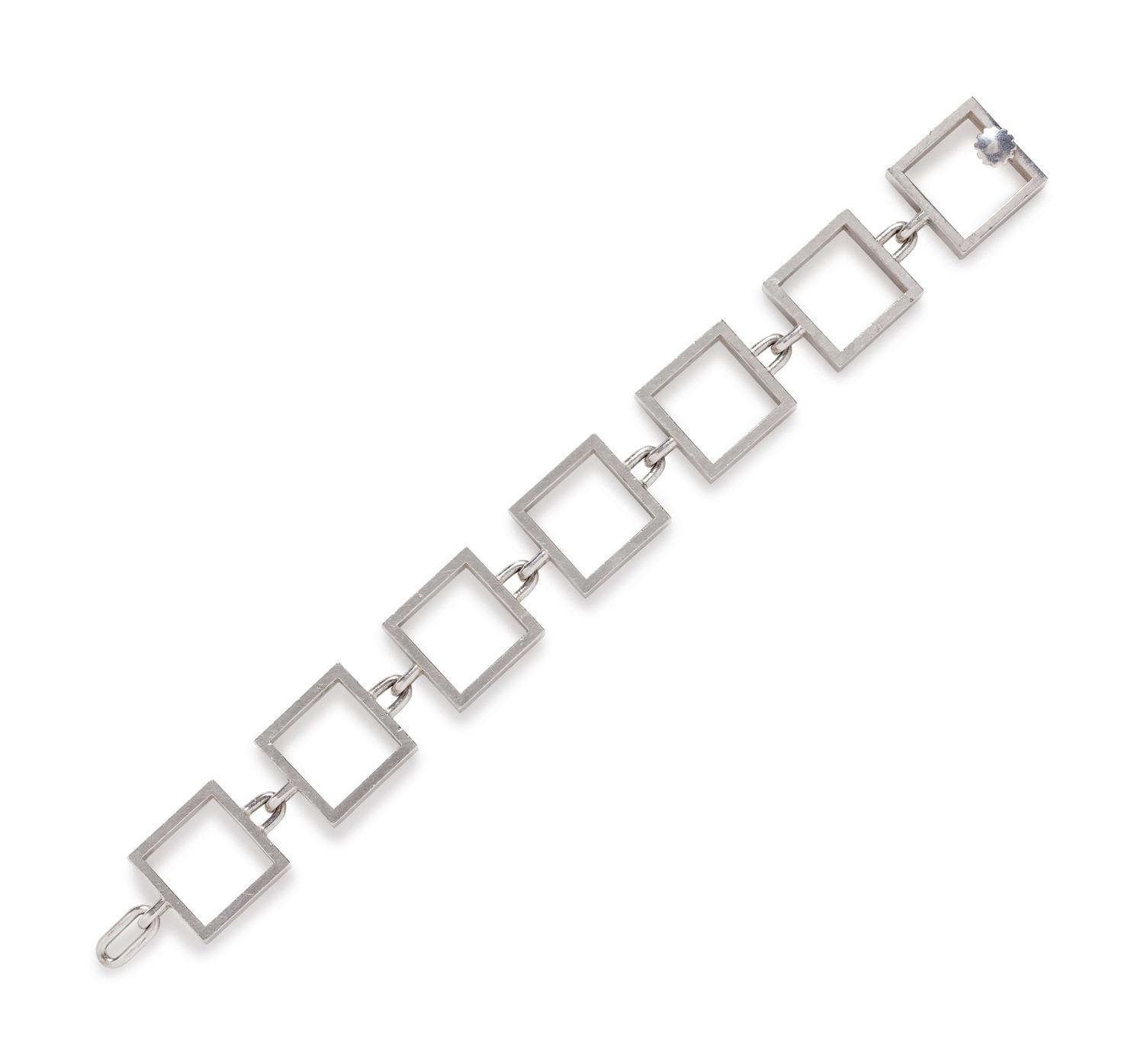 A Sterling Silver Bracelet, Hans Hansen,