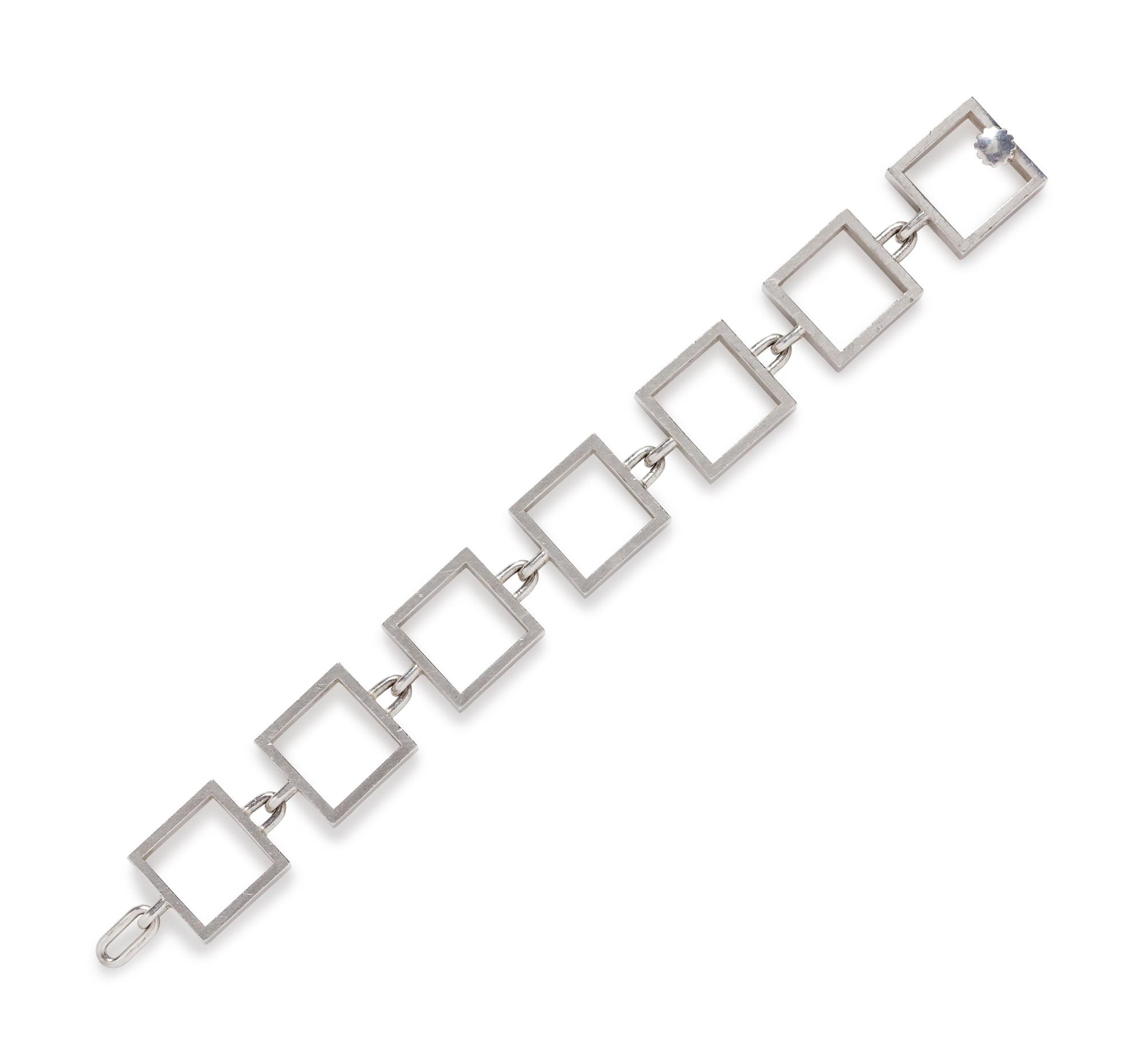 A Sterling Silver Bracelet, Hans Hansen,