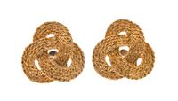A Pair of Gold Textured Dress Clips,