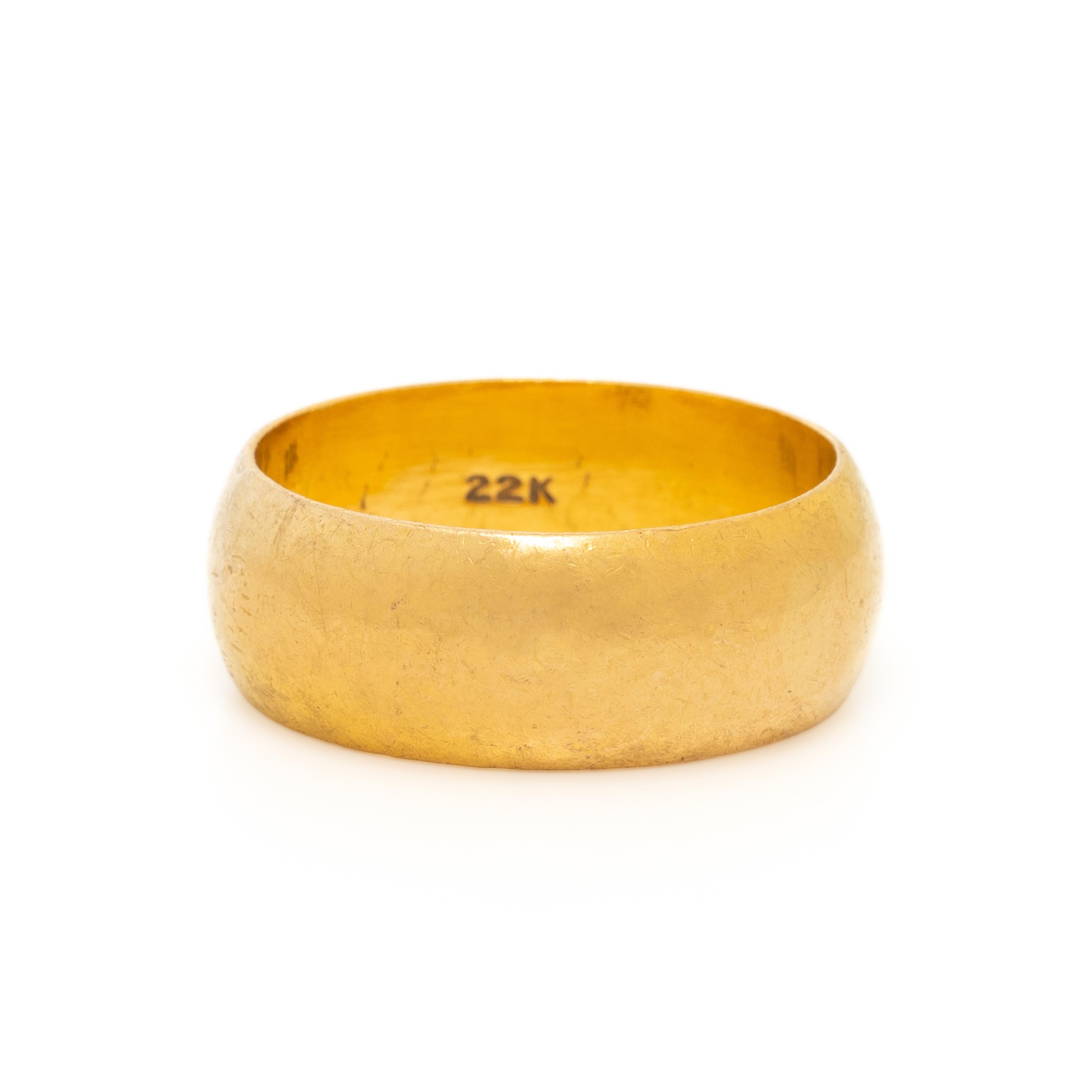 HIGH KARAT YELLOW GOLD BAND