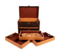 Two Louis Vuitton Early 20th Century Travel Trunks