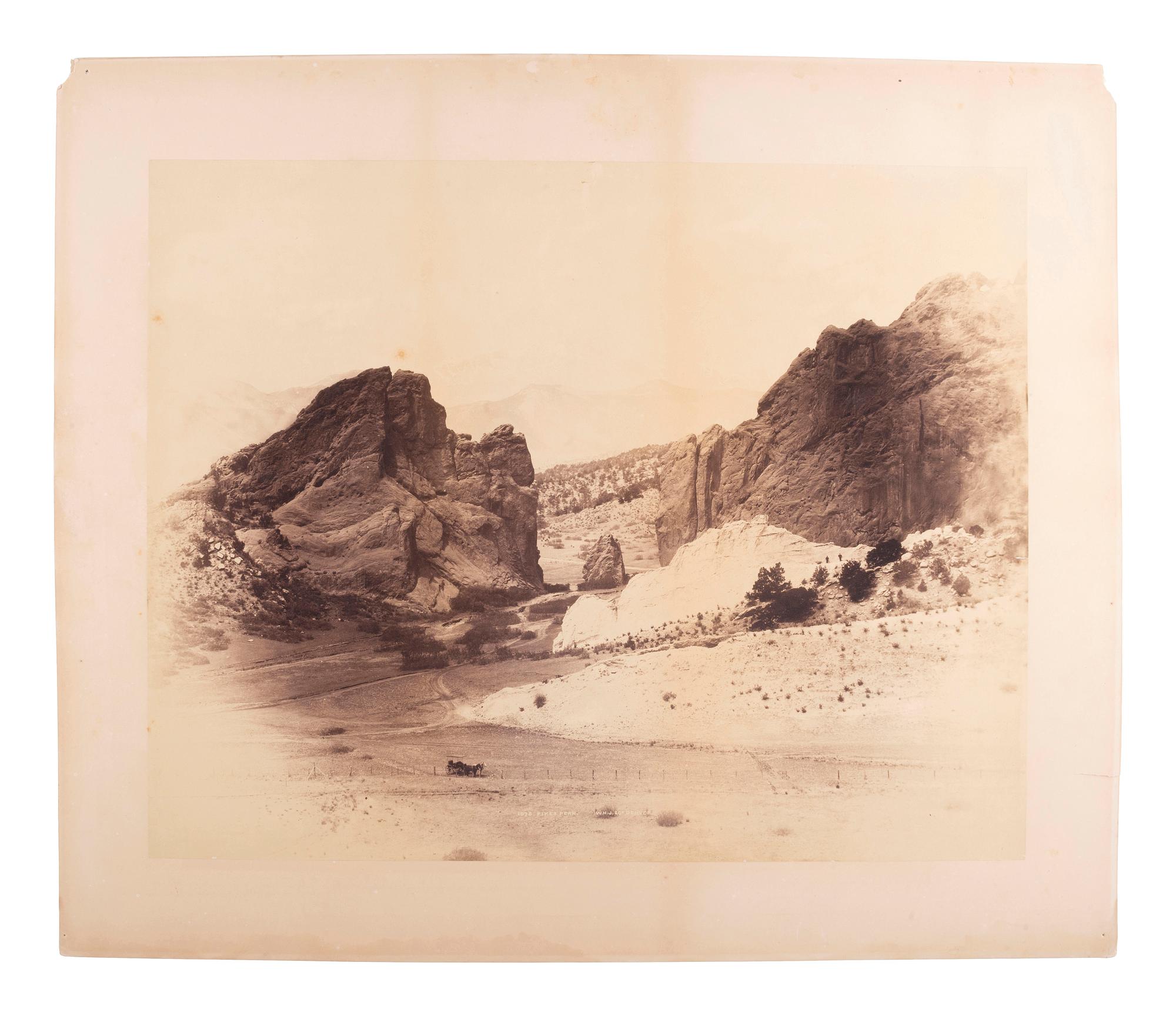 [WESTERN AMERICANA]. JACKSON, William Henry (1843-1942), photog. 3 mammoth plate views. Denver, CO.
