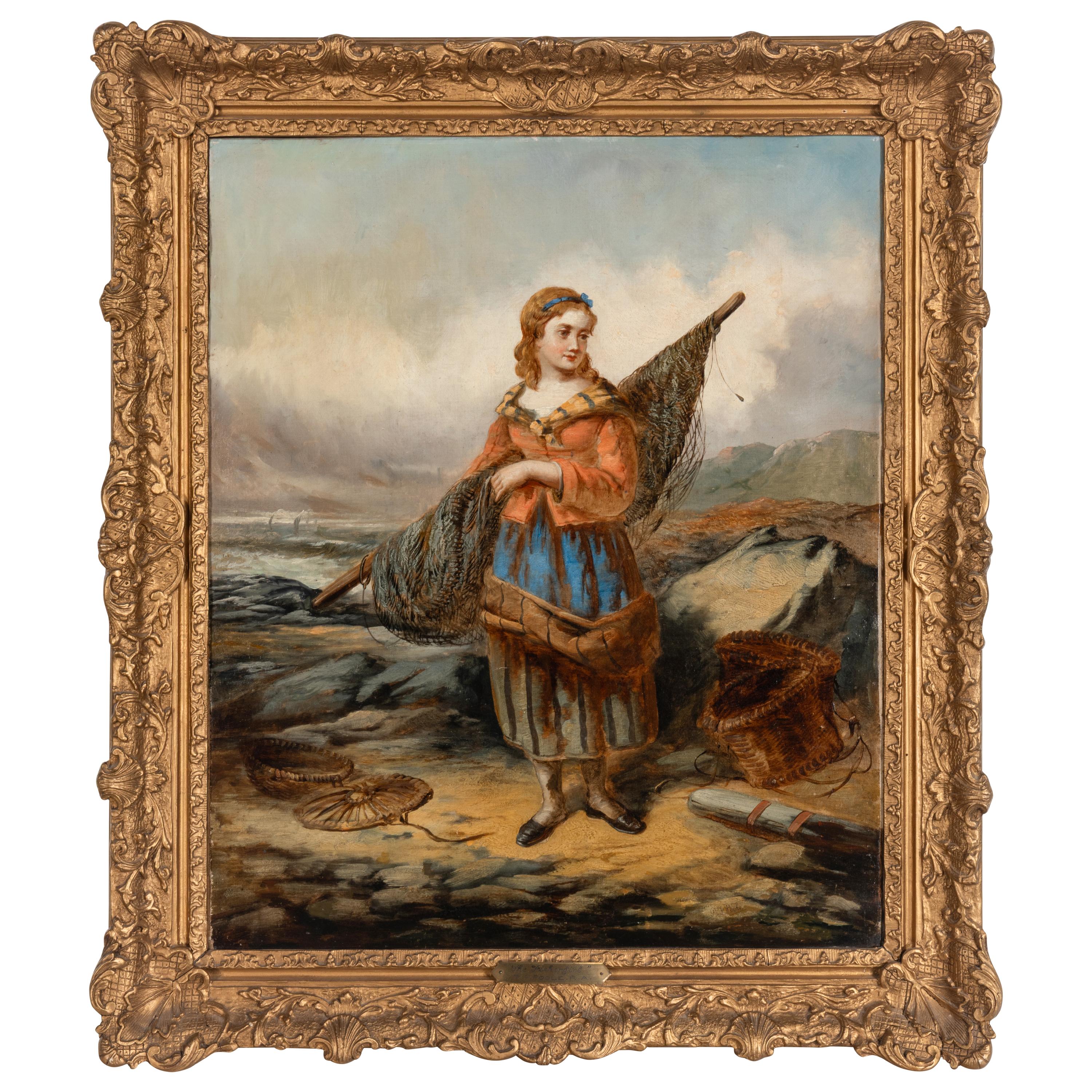 Paul Falconer Poole (British, 1807–1879) — The Fishergirl
