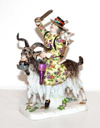 A Meissen Porcelain Figure of Count Bruhl's Tailor