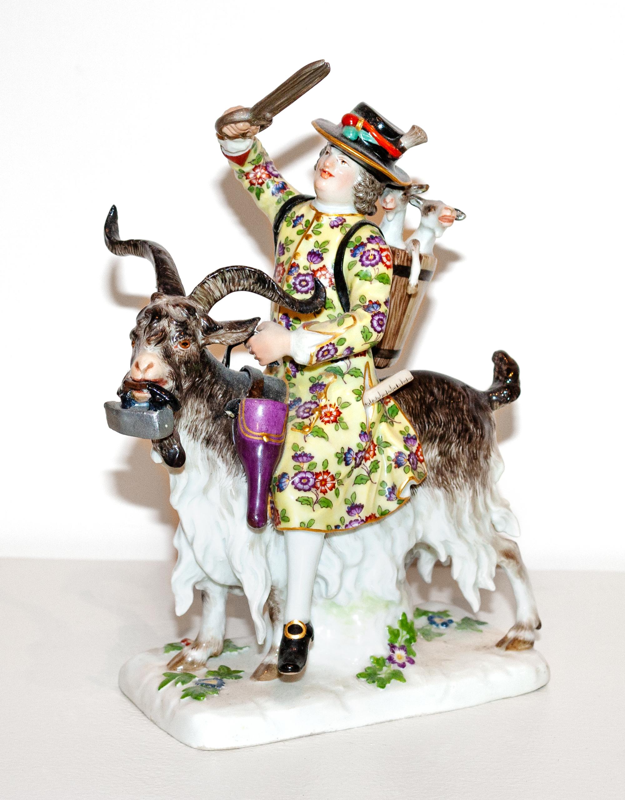 A Meissen Porcelain Figure of Count Bruhl's Tailor