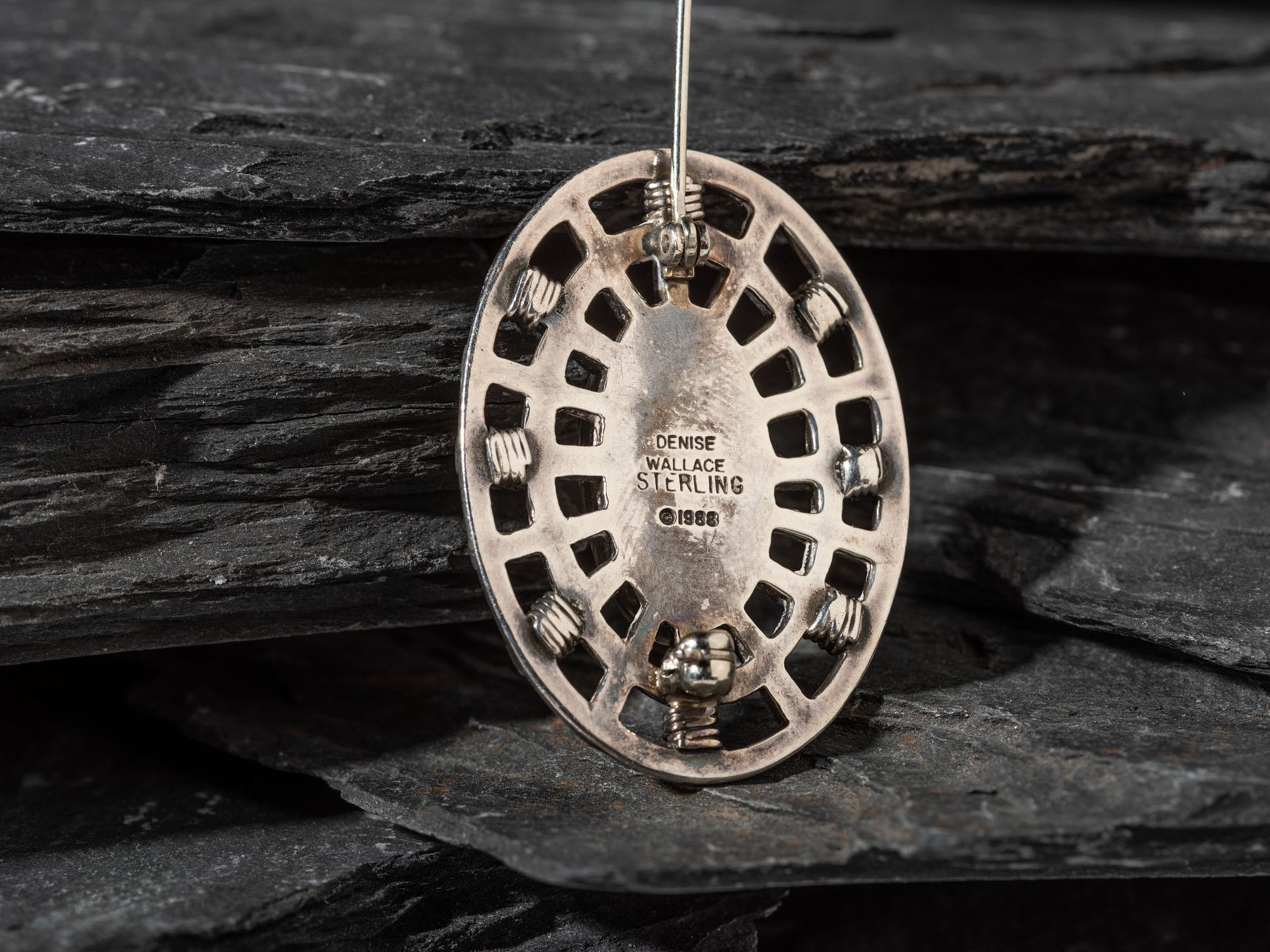 Sterling Silver Maskette Pin, 1988