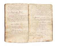 A Manuscript Ledger Belonging to William Reynolds (b. 1733-?) of Freehold, NJ, Circa 1750s-1770s, With Later Entries