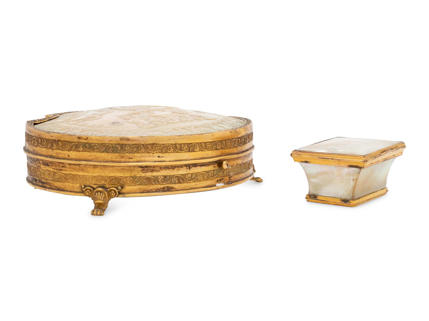 A Palais Royale Necessaire and Snuff Box
