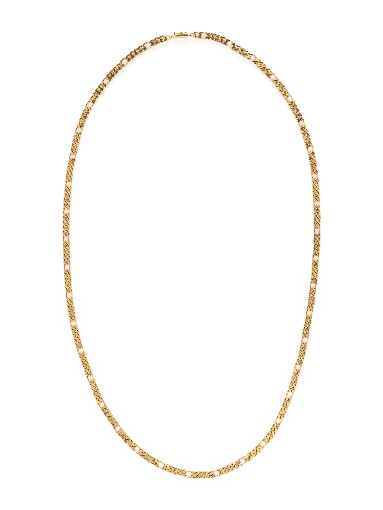YELLOW GOLD CURB LINK CHAIN