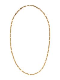 YELLOW GOLD CURB LINK CHAIN