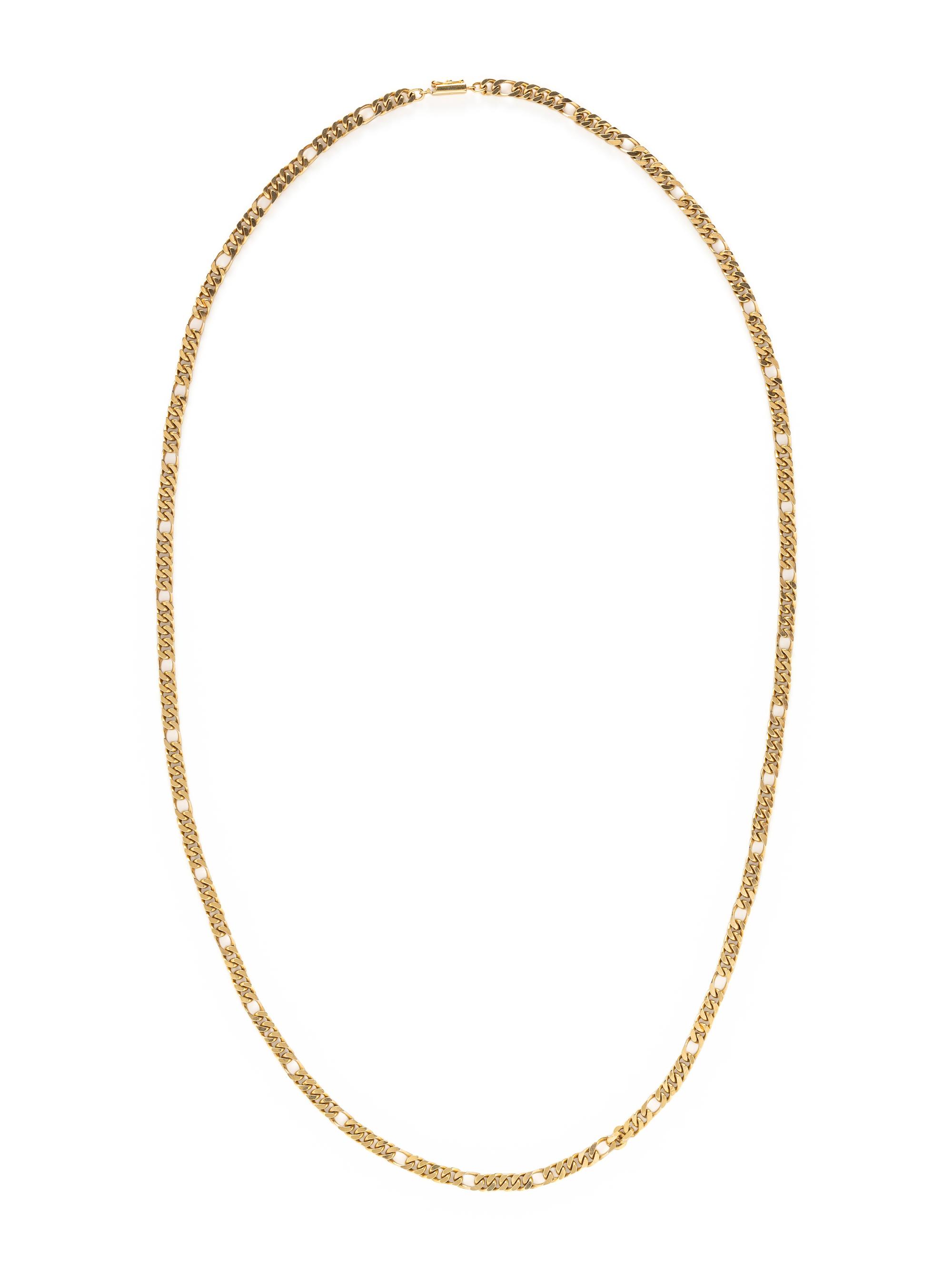 YELLOW GOLD CURB LINK CHAIN