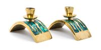 Pepe Mendoza, MEXICO, 1960s, a pair of candlesticks