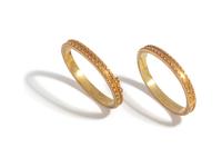 PAIR OF VICTORIAN, YELLOW GOLD BANGLE BRACELETS