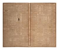 [WASHINGTON, George (1732-1799)]. J. Russell’s Gazette. Vol. VII, Nos. 39-40. Boston, MA: James Cutler, 16 and 20 January 1800. Funeral Oration on the death of George Washington published in 2 consecutive issues.