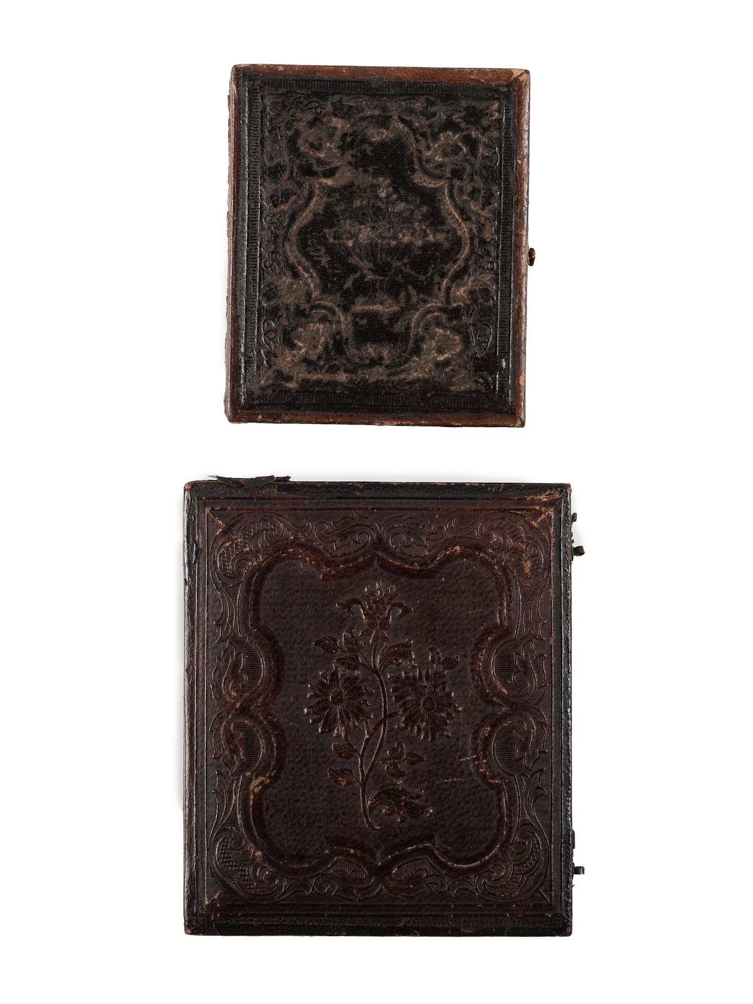 [EARLY PHOTOGRAPHY]. A pair of daguerreotypes featuring men with panache, comprising:
