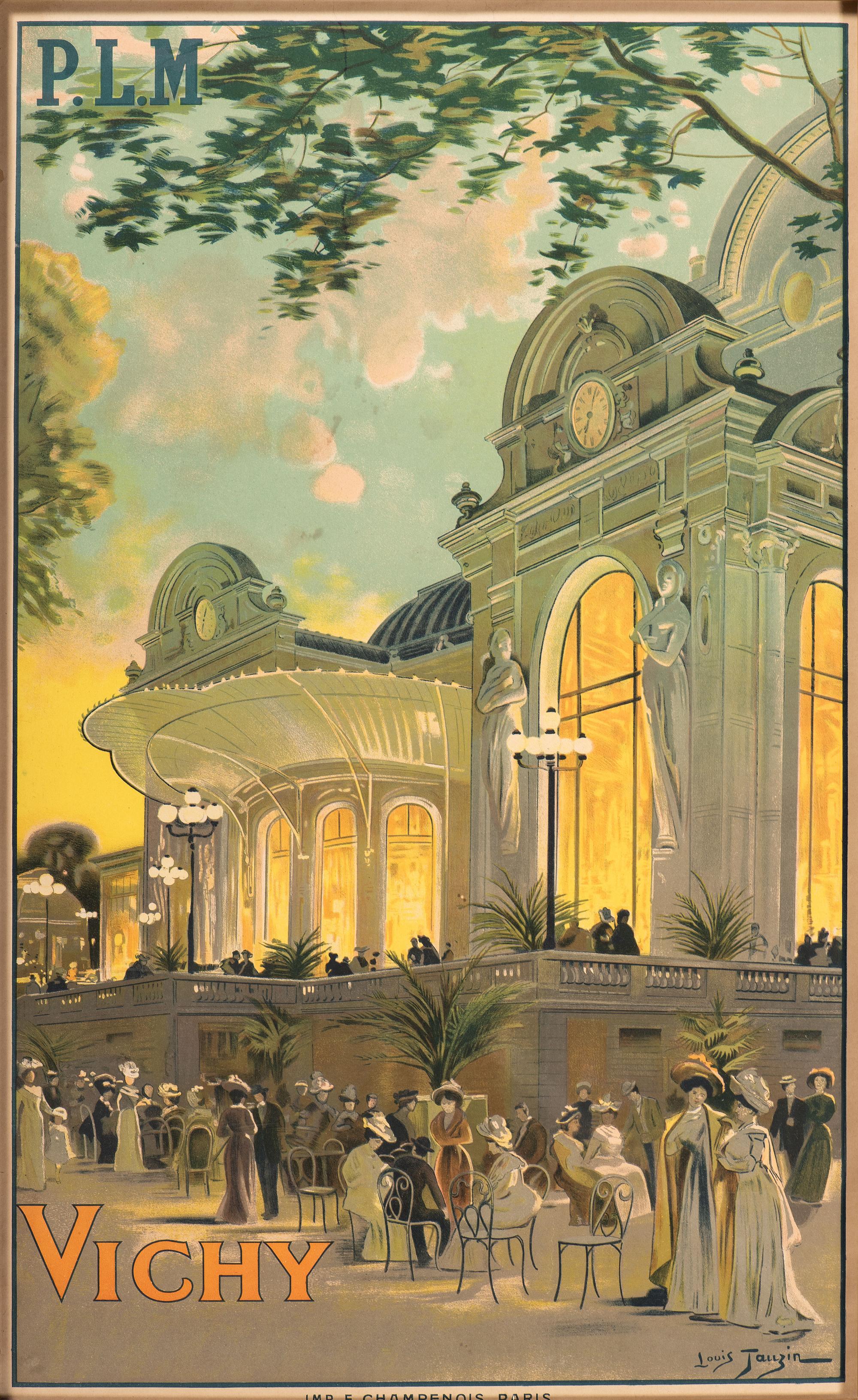 [TRAVEL]. TAUZIN, Louis, artist. Vichy / P.L.M. Paris: F. Champenois, [1911].