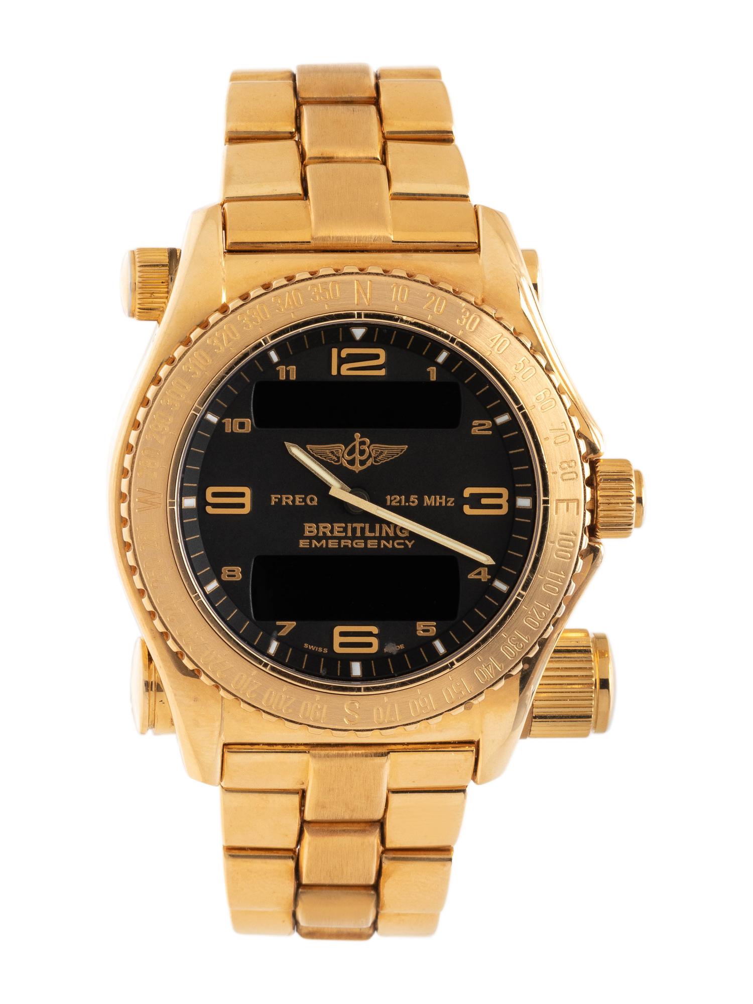 A RARE BREITLING, REF. K56121.1 'EMERGENCY' CHRONOGRAPH WRISTWATCH