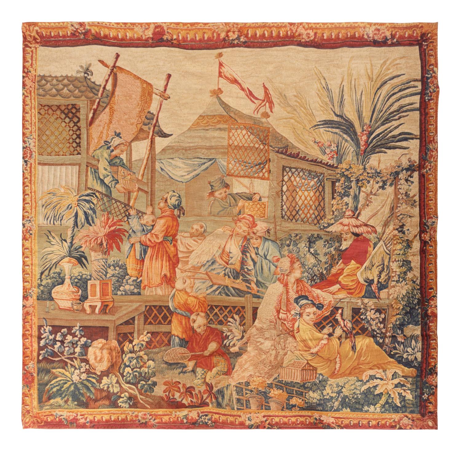 A Pair of French Tapestry Panels