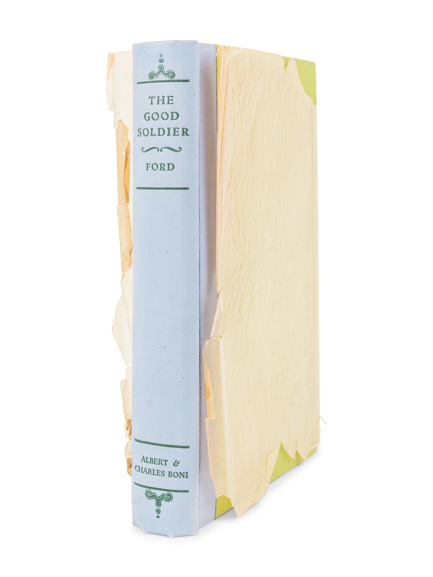 FORD, Ford Madox (1873-1939). The Good Soldier. New York: Albert and Charles Boni, 1927.