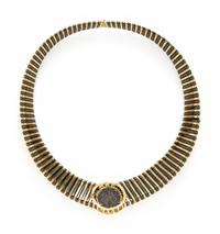 GOLD, COIN, AND DIAMOND NECKLACE