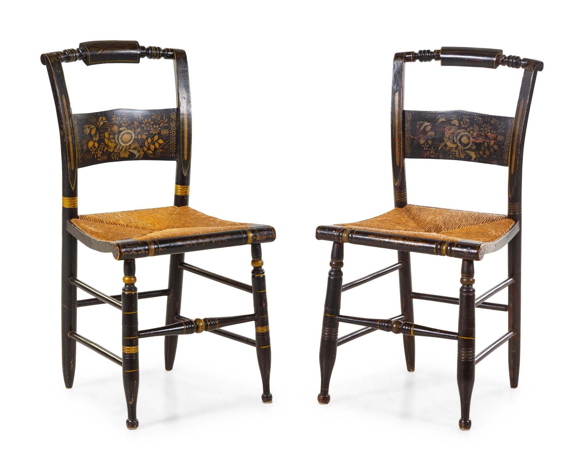 A Pair of American Hitchcock Chairs