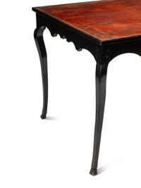A Louis XV Provincial Ebonized Writing Table