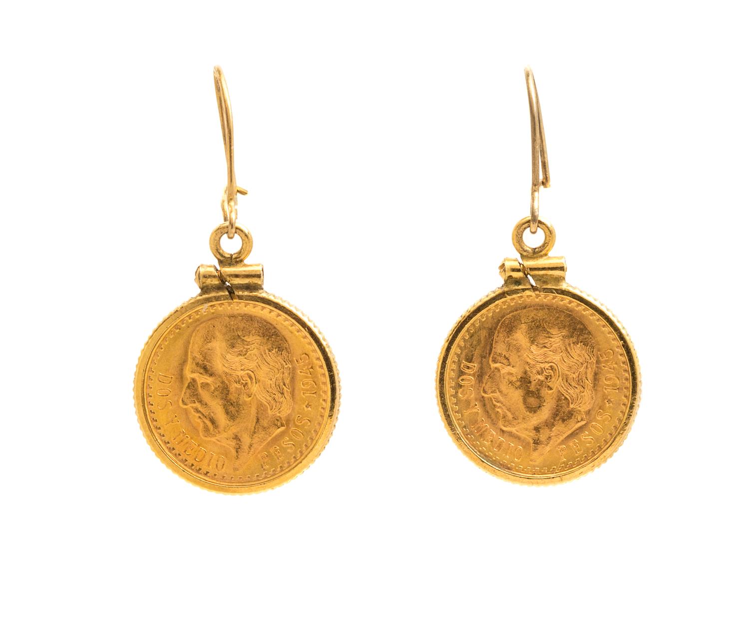 A Collection of Yellow Gold Coin Jewelry, 9.40 dwts.