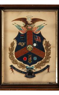 Henry C. Flick, 30th Pennsylvania Infantry Regiment (1st Pennsylvania Reserves). A group of 4 items highlighted by identified corps badge, comprising: